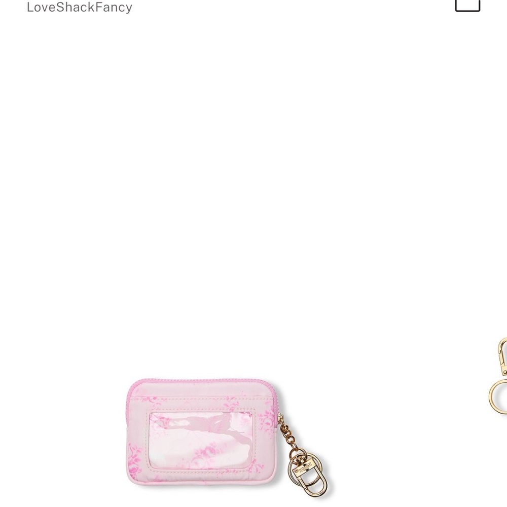 PINK Victorias Secret LoveShackFancy Card Holder